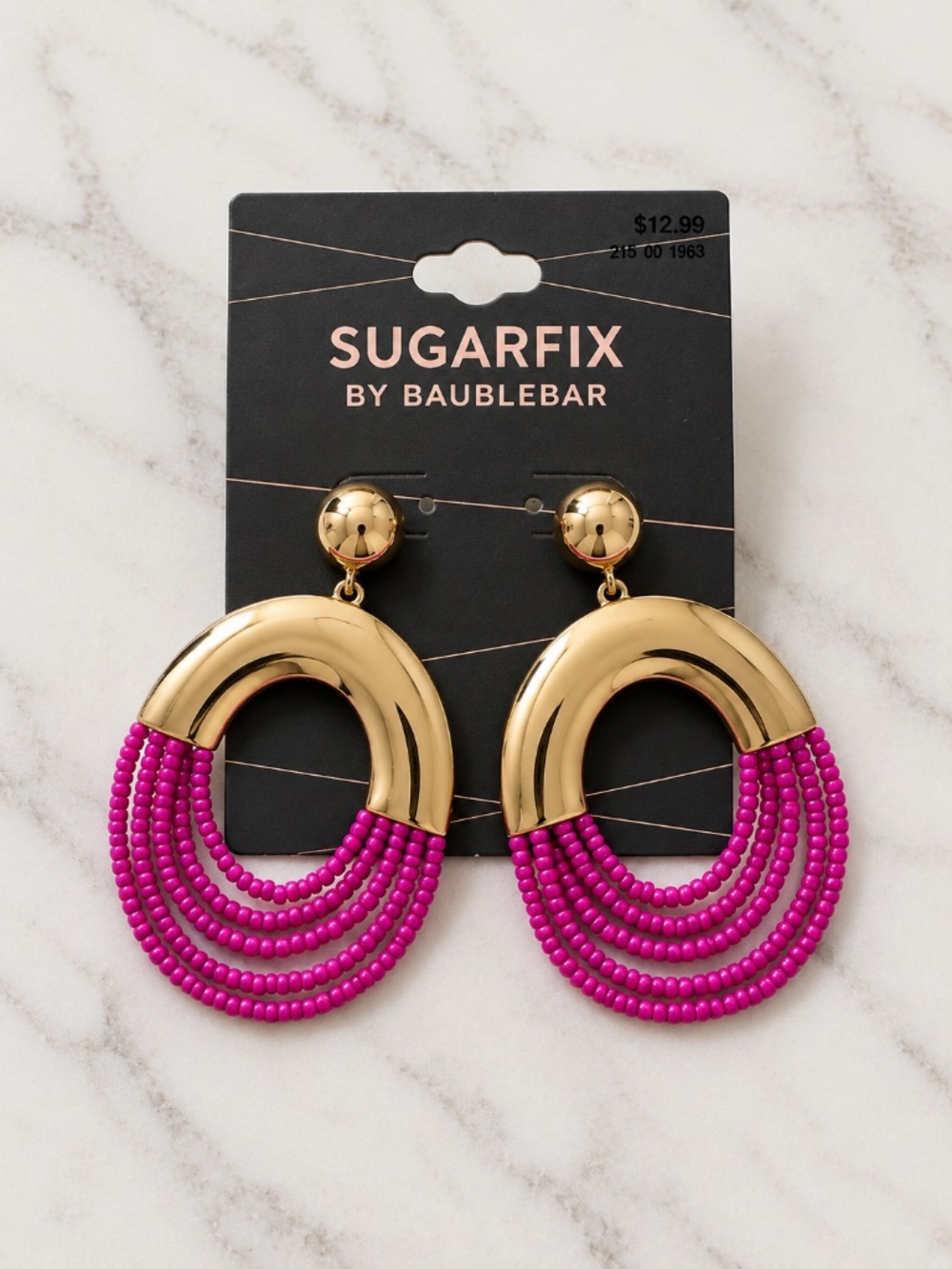 SUGARFIX by BaubleBar Beaded Statement Earrings NWT
